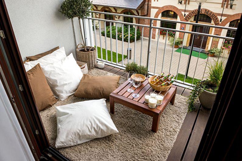 Обустройство зоны отдыха на балконе - Дизайн интерьера
