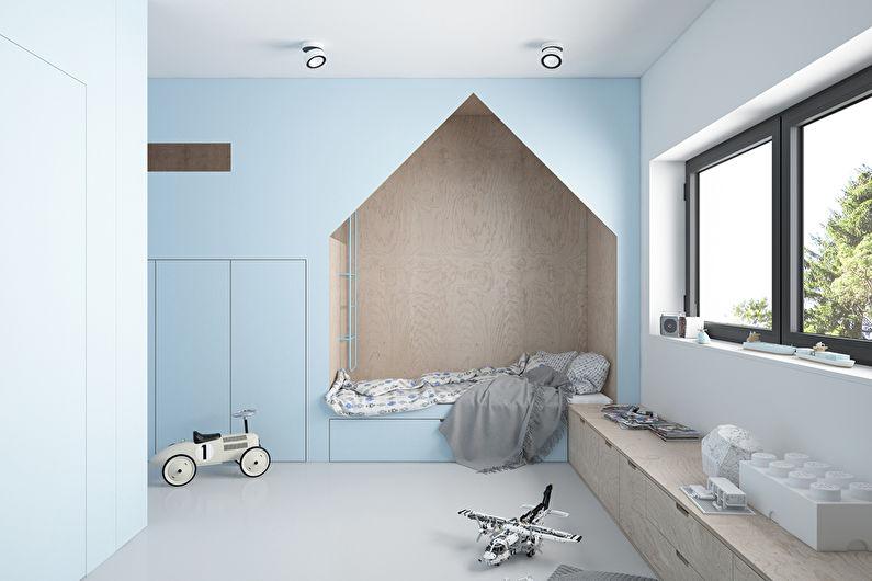 Детская комната в стиле минимализм - Дизайн интерьера