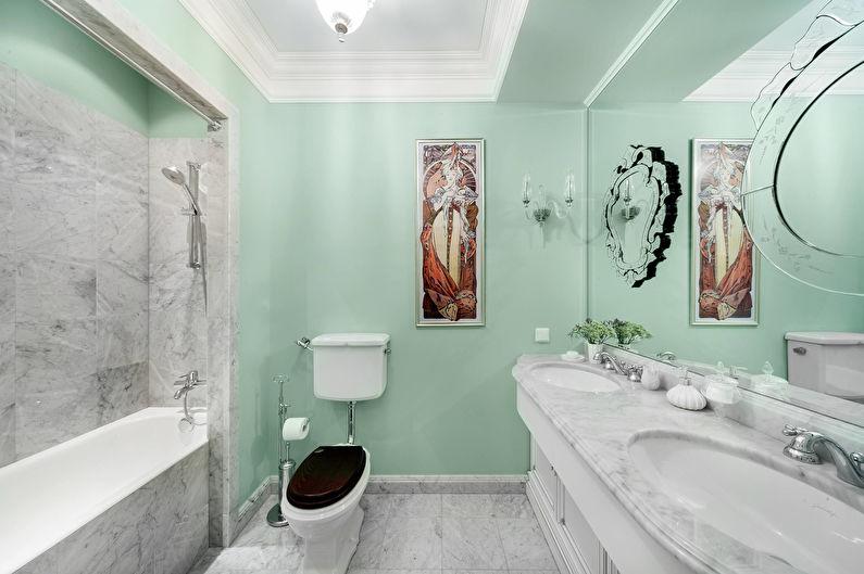 Ванная комната в классическом стиле - Отделка стен