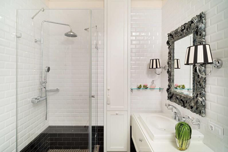 Маленькая ванная комната в классическом стиле - Дизайн интерьера