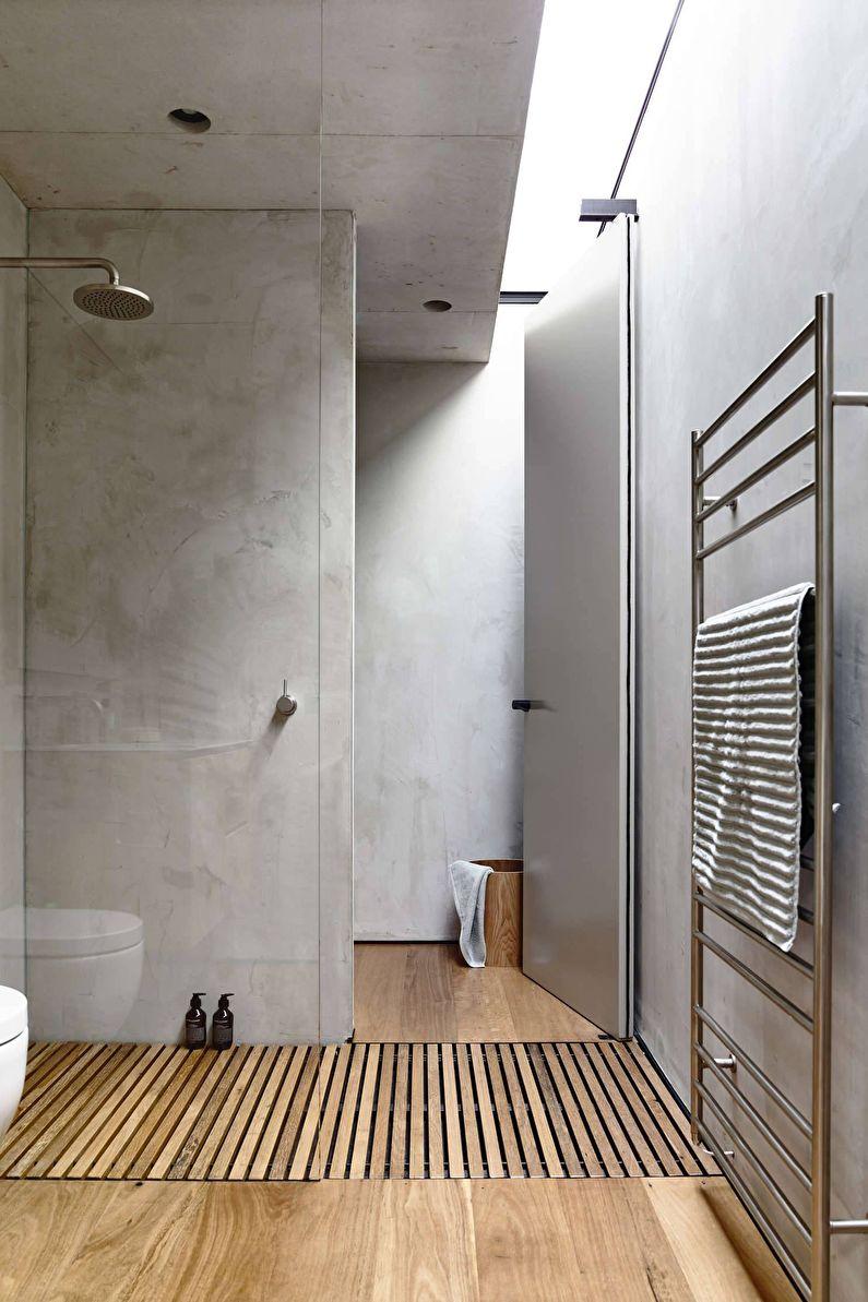 Дизайн ванной комнаты в современном стиле - Отделка потолка