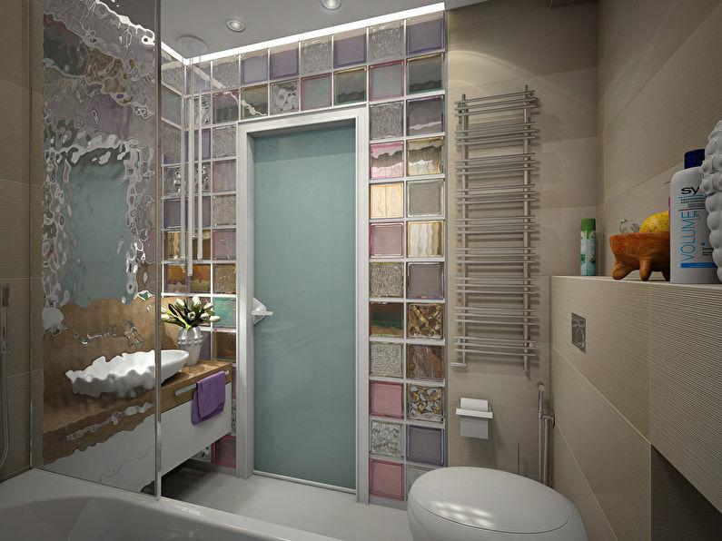 Ванная комната «Стекло и цвет»