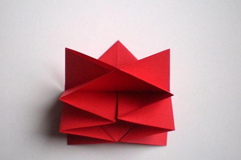 Роза своими руками в технике оригами