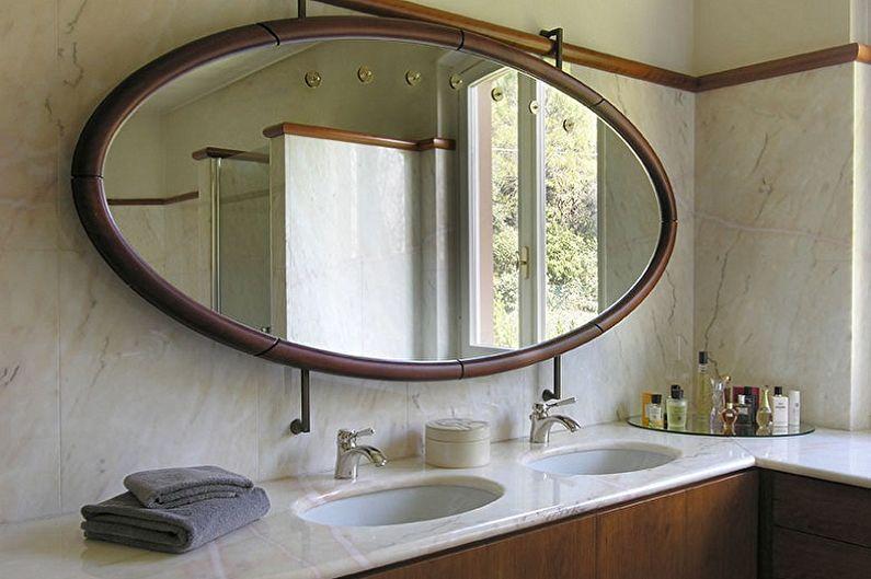 Зеркало в ванную комнату - Формы и размеры