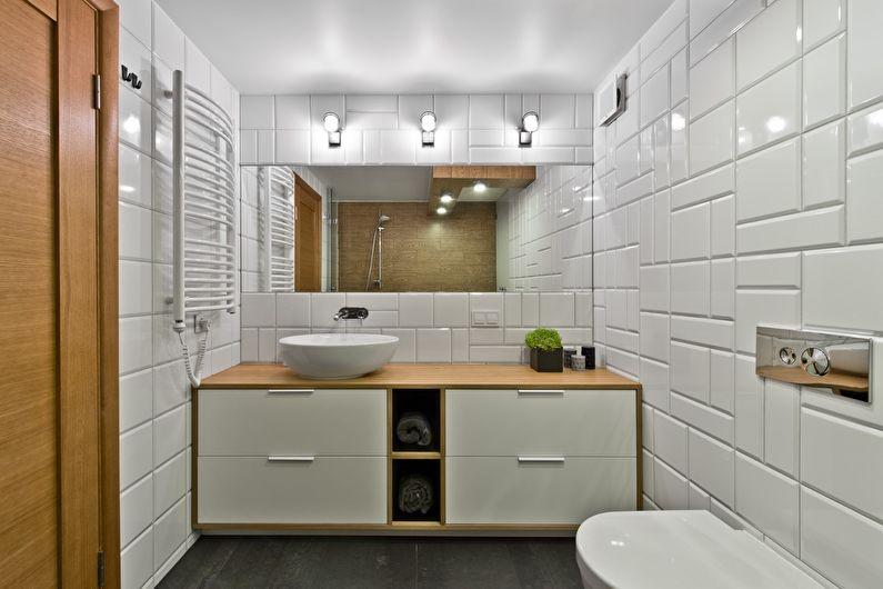 Ванная комната в скандинавском стиле фото - Дизайн интерьера