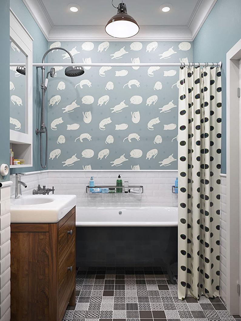 Ванная комната в скандинавском стиле фото - Дизайн интерьера