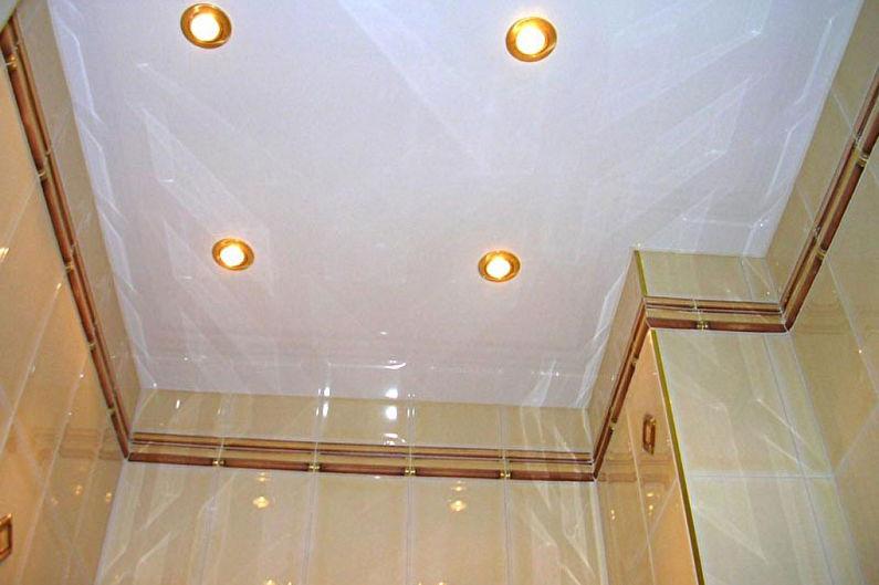 Натяжной потолок в ванной - Освещение и подсветка