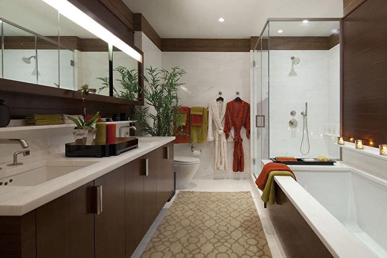 Цвет венге в ванной комнате - Дизайн интерьера