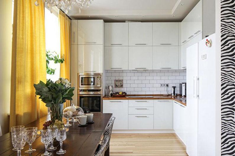 Угловая кухня в скандинавском стиле - Дизайн интерьера
