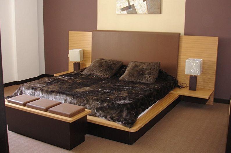 Виды кроватей-подиумов - Традиционная кровать на каркасной основе
