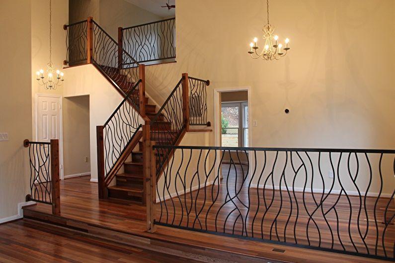 Дизайн перил для лестниц - Модерн