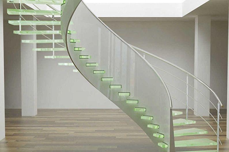 Перила для лестницы - фото-идеи