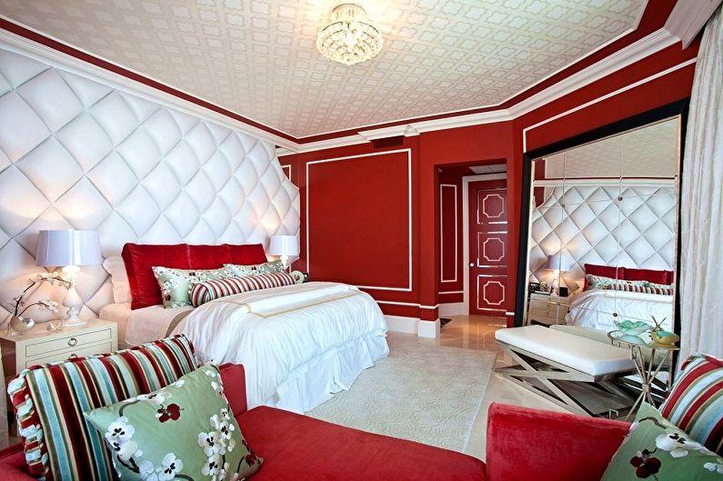 С какими цветами сочетается красный - Дизайн спальни