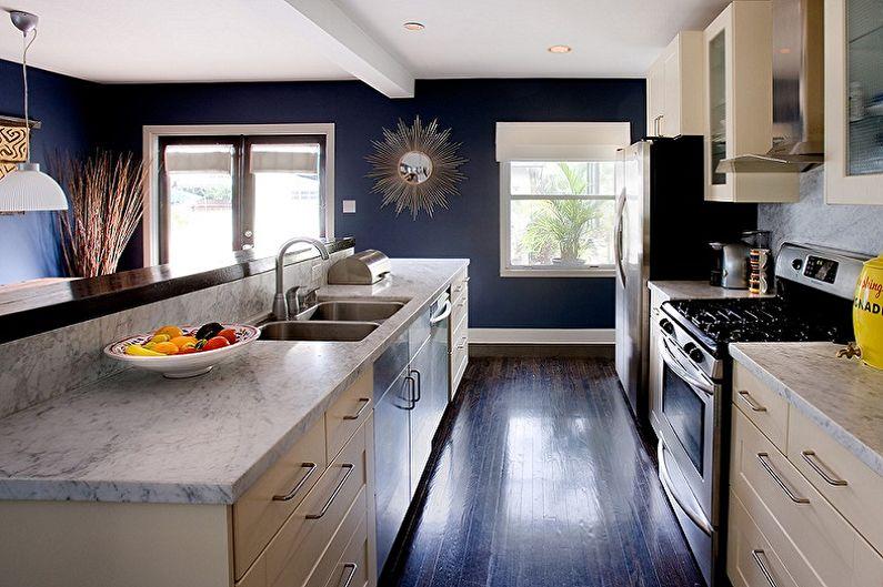 С какими цветами сочетается синий - Дизайн кухни