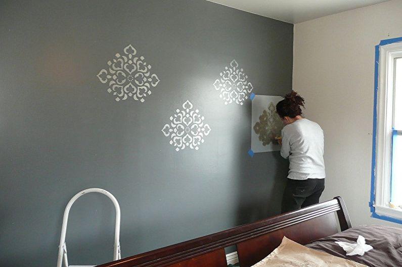 Трафареты для стен под покраску - Как работать с трафаретом