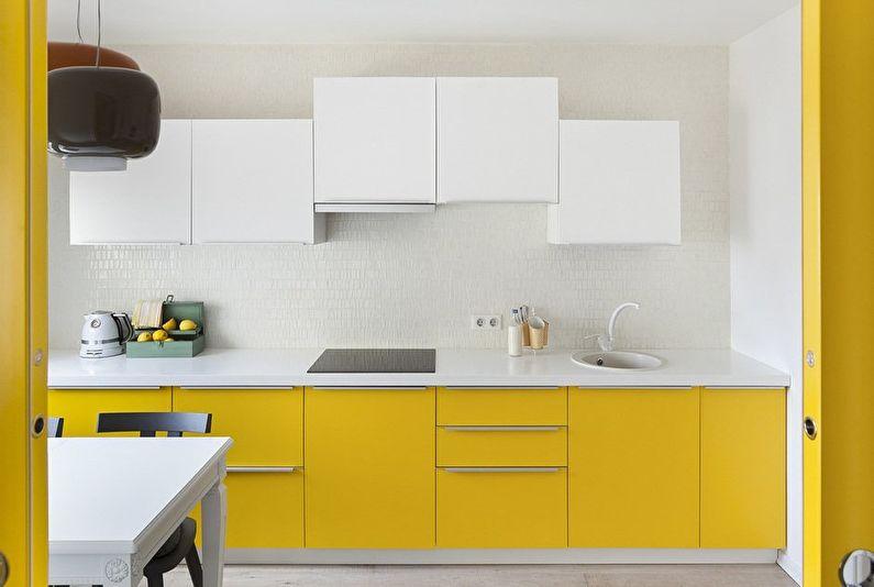 Желтая кухня 11 кв.м. - Дизайн интерьера