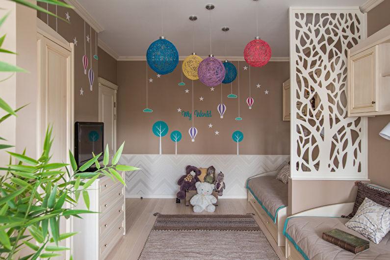Дизайн интерьера детской комнаты в стиле неоклассика - фото