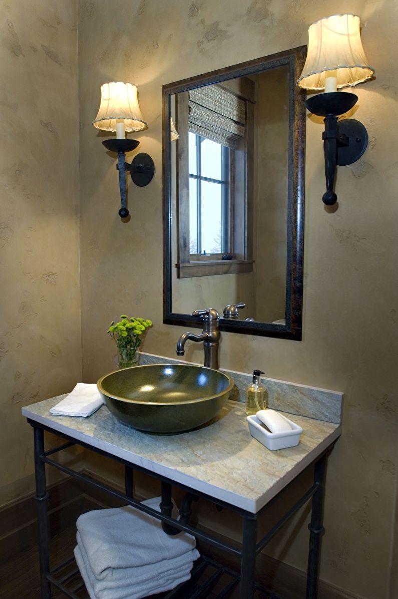 Дизайн ванной комнаты в стиле лофт - Сантехника