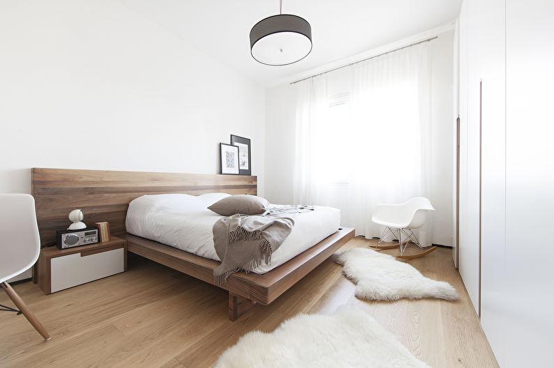 Дизайн спальни в современном стиле - Отделка потолка