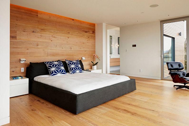 Дизайн интерьера спальни в современном стиле - фото