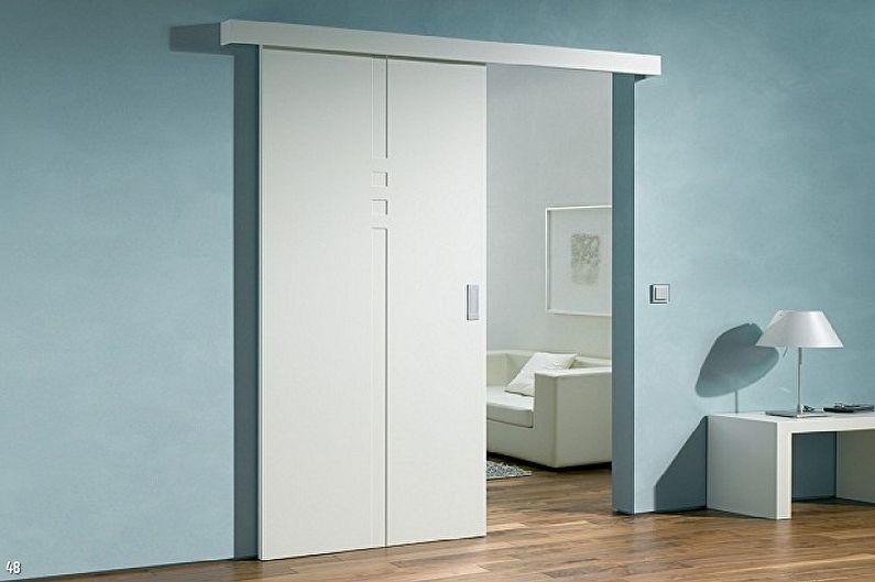 Белые двери в разных стилях интерьера - Лаконичный минимализм