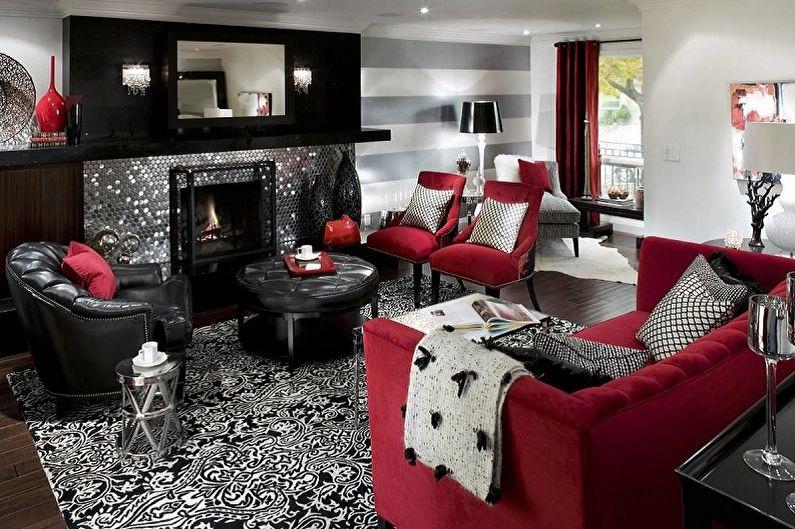 С какими цветами сочетается серый - Дизайн гостиной