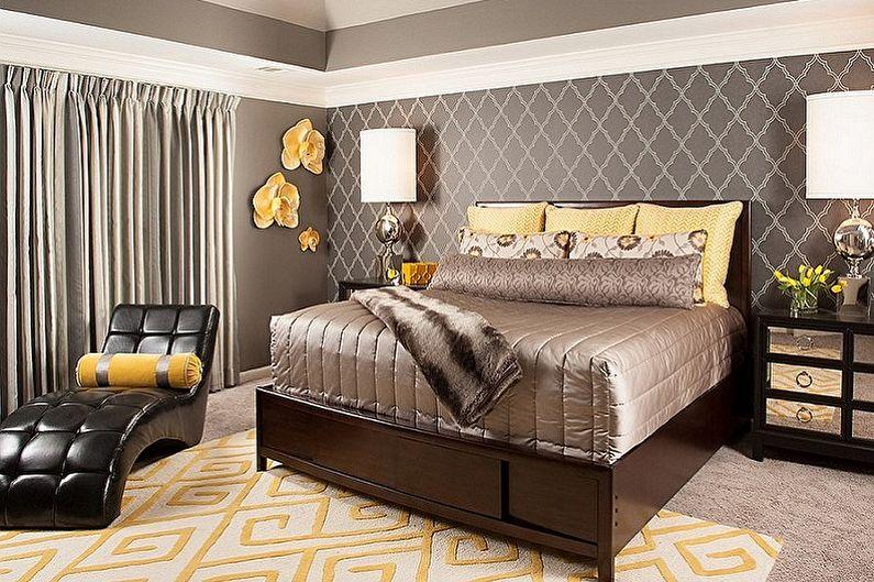 С какими цветами сочетается серый - Дизайн спальни