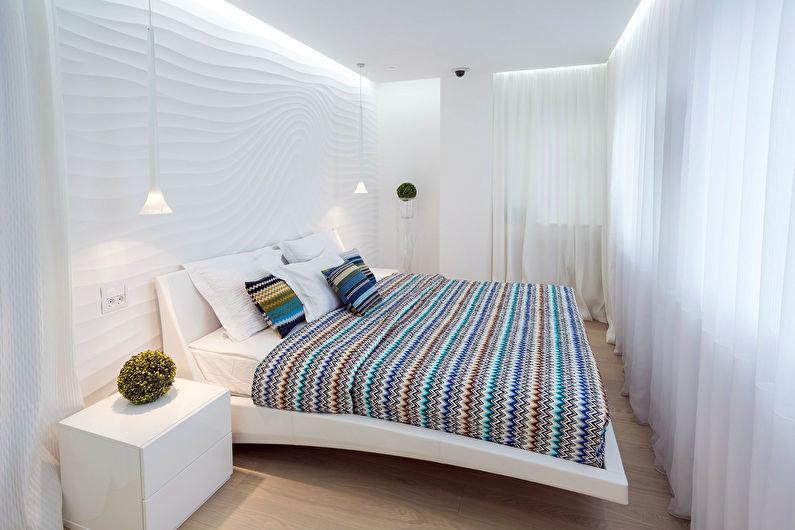 Дизайн маленькой спальни 9 кв.м. - фото