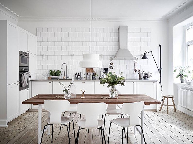 Дизайн кухни в скандинавском стиле (80 фото)