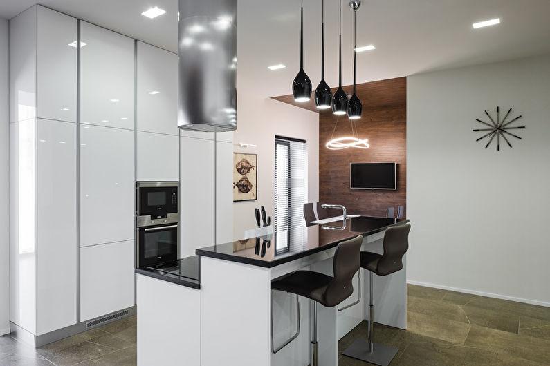 Дизайн интерьера кухни 20 кв.м. - фото