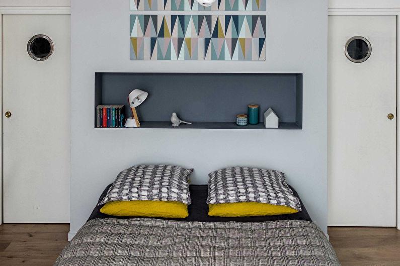 Дизайн спальни в скандинавском стиле - Декор и текстиль