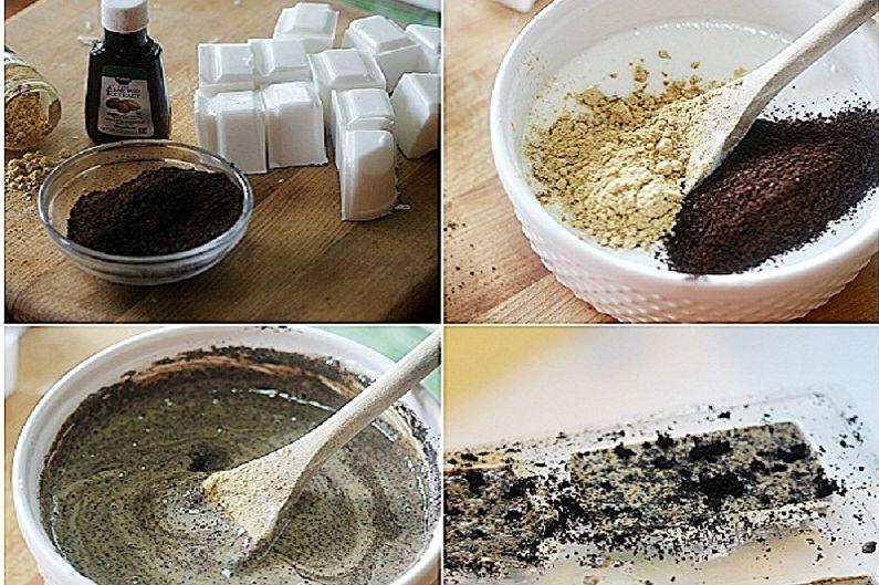 Как сварить мыло в домашних условиях - Мыло-скраб с кофе и имбирем