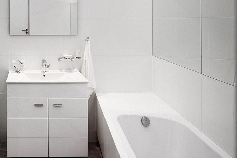 Ванная комната 3 кв.м. в стиле минимализм - Дизайн интерьера