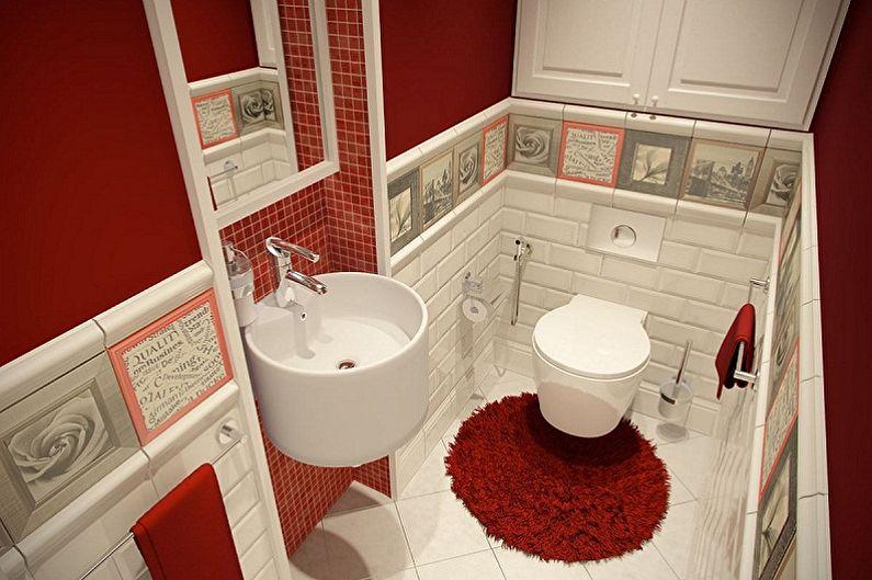 Дизайн туалета в хрущевке - Освещение и декор