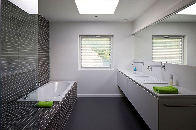 Ванная комната 6 кв.м. в стиле минимализм - Дизайн интерьера