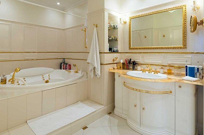 Маленькая ванная комната в классическом стиле - Дизайн интерьера