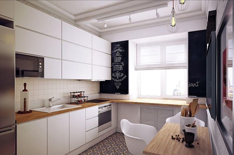 Кухня 4 кв.м. в скандинавском стиле - Дизайн интерьера