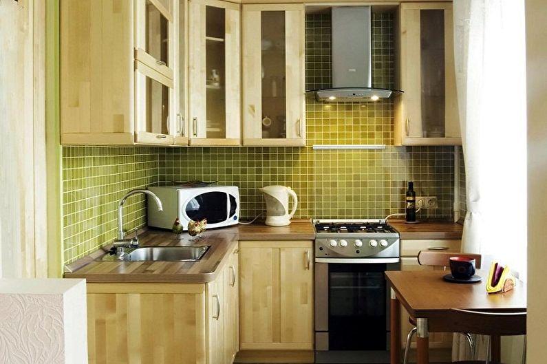 Дизайн интерьера кухни 4 кв.м. - фото