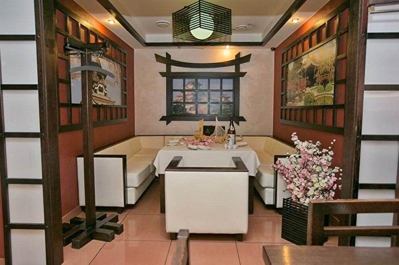 Дизайн интерьера кухни в японском стиле - фото