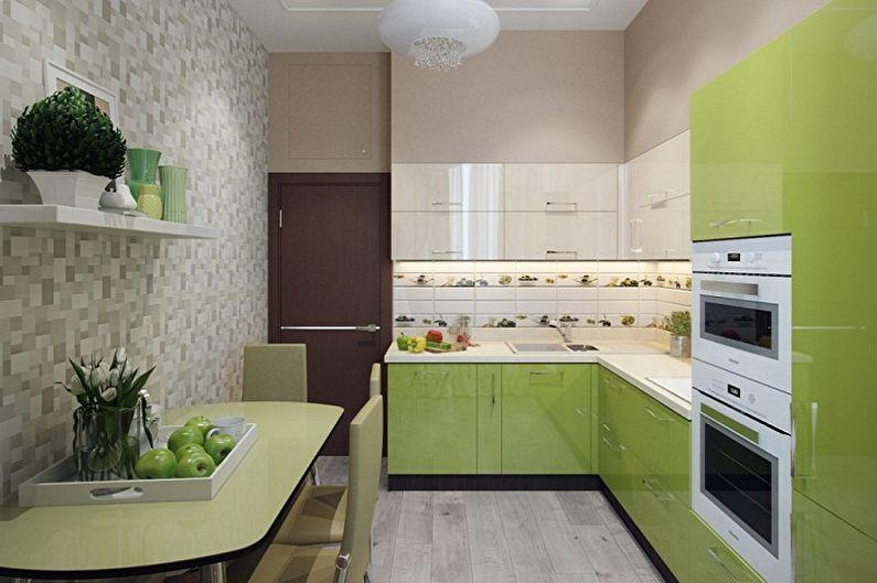 Дизайн интерьера маленькой кухни - фото