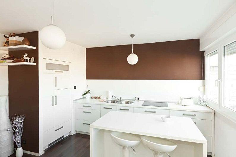 Дизайн кухни в стиле минимализм - Отделка потолка