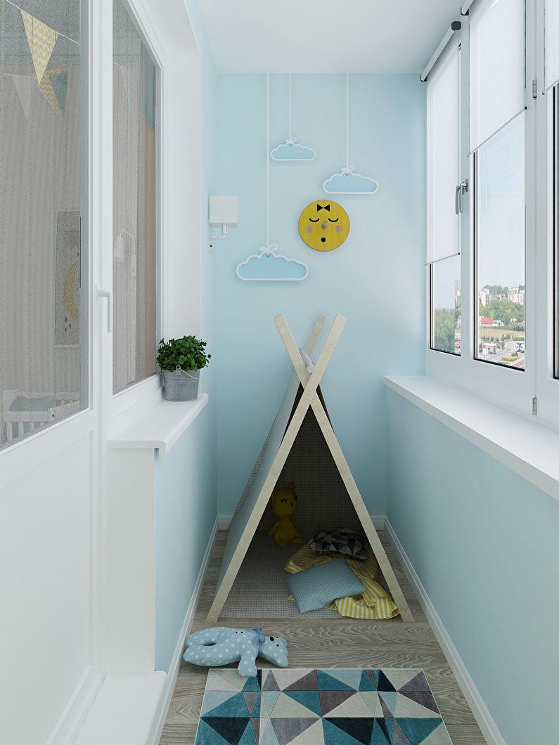 Дизайн детской для малыша, 3-х комнатная квартира, Ульяновск - Балкон, фото 5