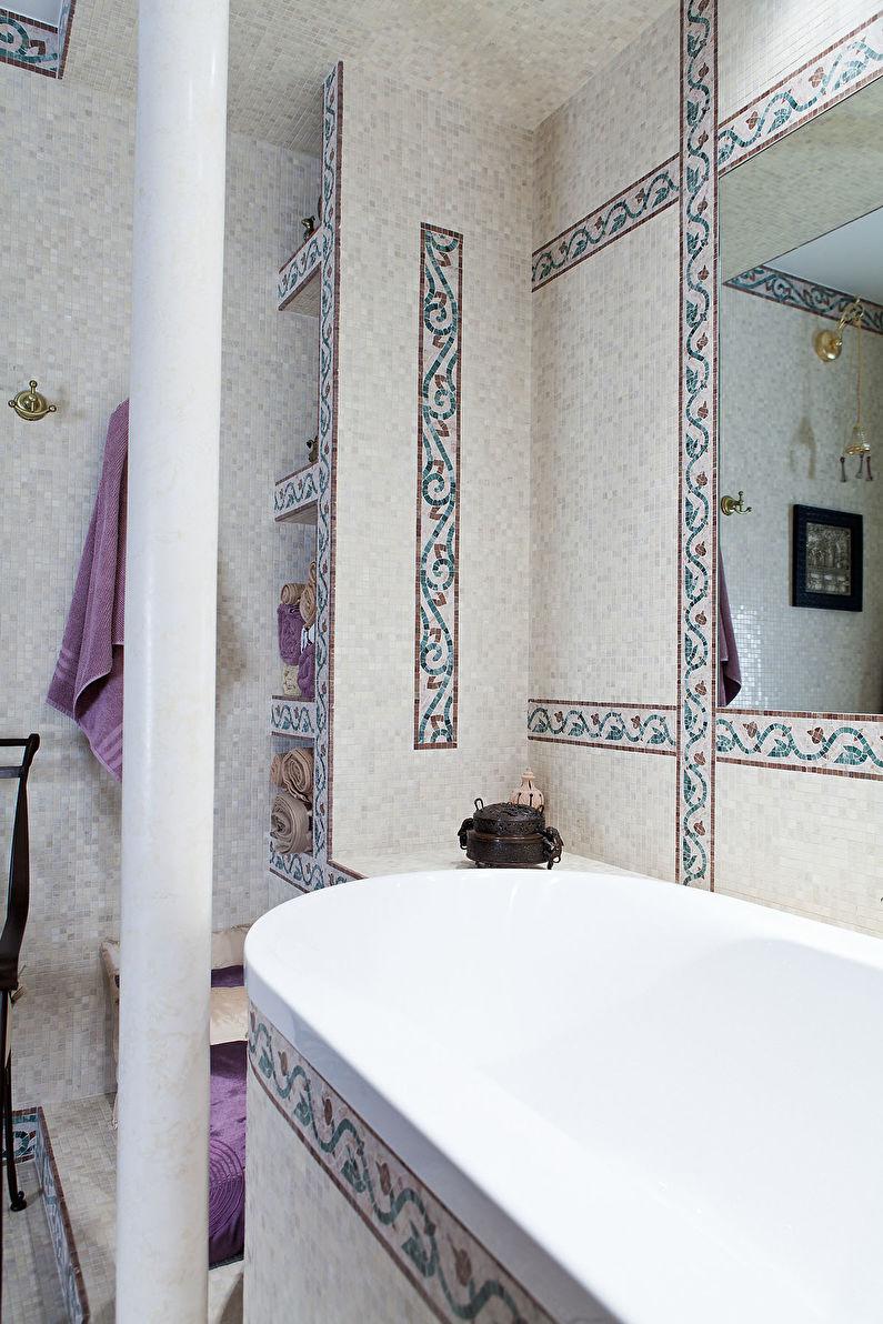 Интерьер ванной комнаты, квартира на Маршала Тимошенко - фото 8