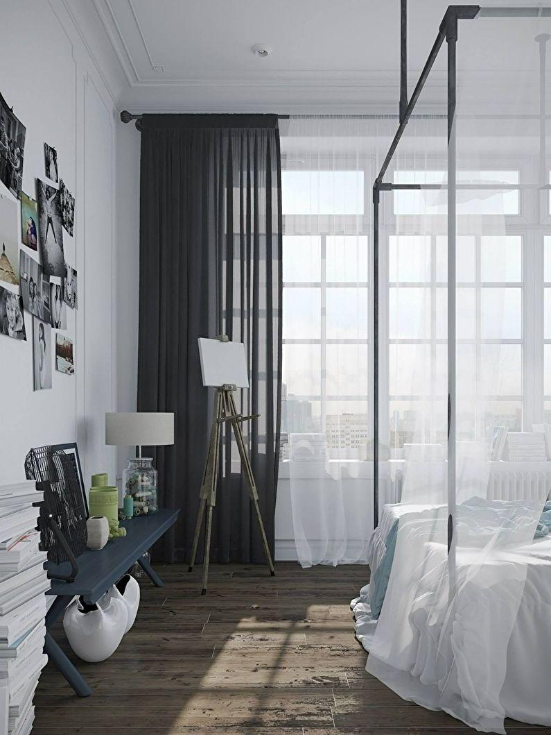 Дизайн спальни, Scandinavian apartment - фото 3