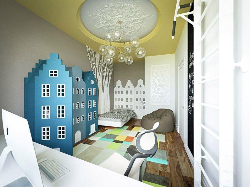 Дизайн-проект квартиры 84 кв.м. в Москве - Детская комната, фото 14