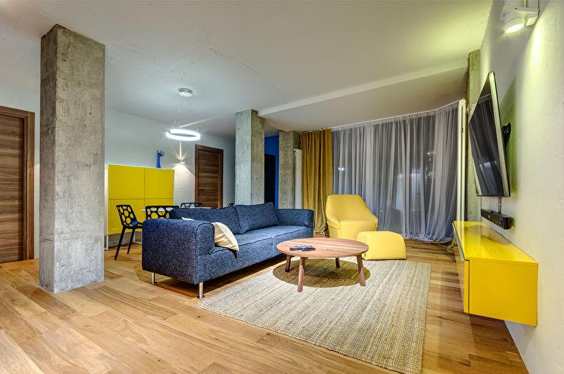 Дизайн гостиной — квартира на Шишкова