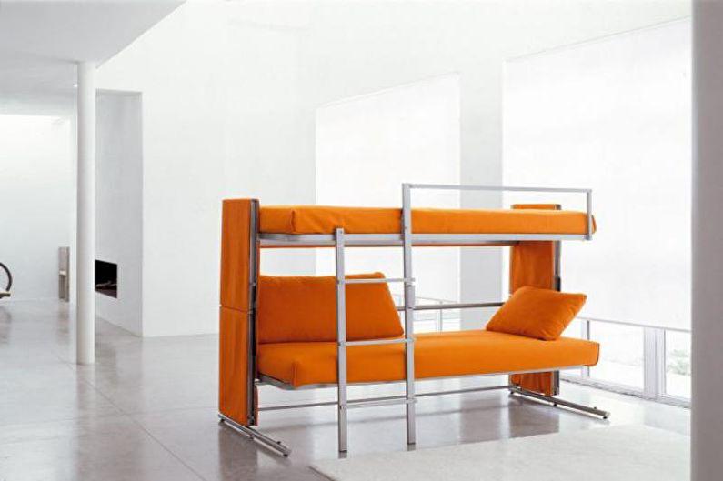Двухъярусная кровать с диваном - Лестница