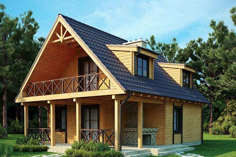 Идеи планировки каркасных домов - Дополнительные элементы архитектуры