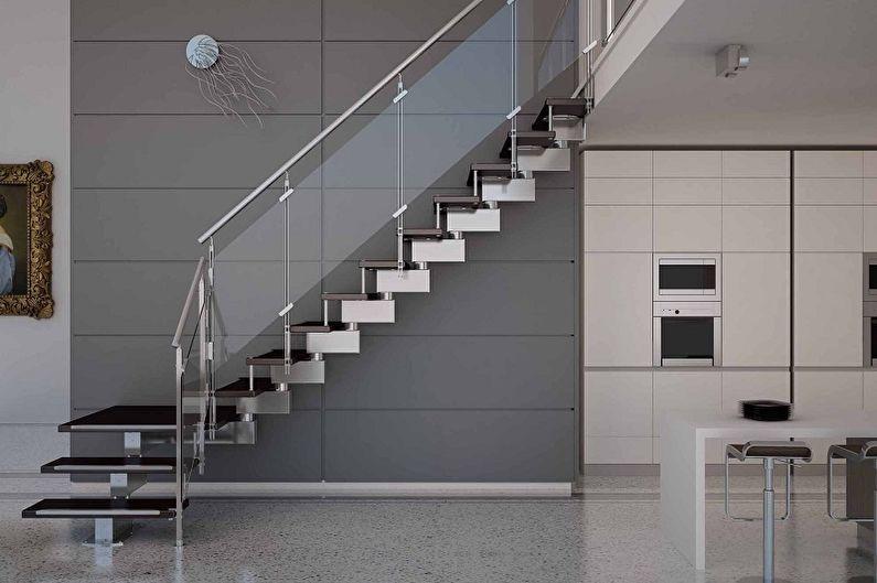 Дизайн перил для лестниц - Модерн