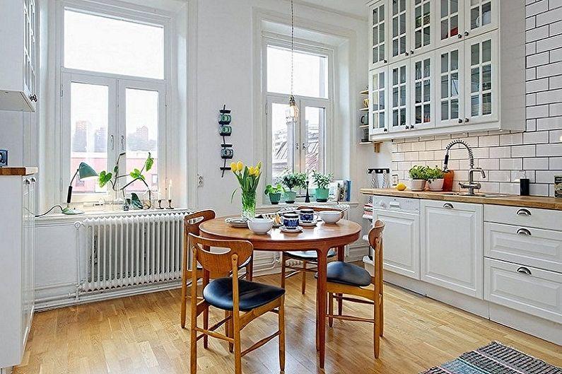 Дизайн интерьера кухни в скандинавском стиле - фото